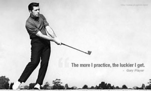 always thought that my hero Ben Hogan was the one who said this, but ...