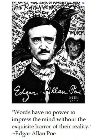 Horror”-ible thoughts from Edgar Allen Poe for #halloween #quotes