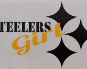 Steelers Girl Vinyl Decal Sticker