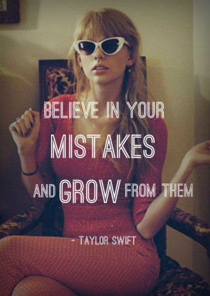 Grow from your mistakes