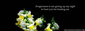 ... is me giving up my rights to hurt you - Life Quotes FB Cover