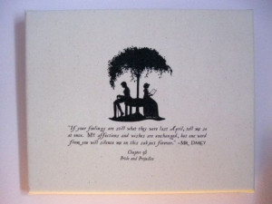 Pride And Prejudice Quote Mr Darcy's Proposal on by AliceFlynn, $35.00