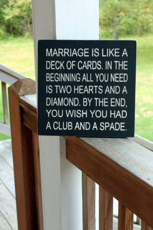 Funny Marriage Wood...