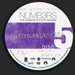 Numb3rs - Season 5 dvd label