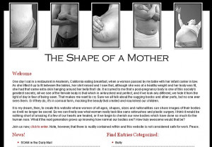 The Shape Of A Mother website which aims to raise awareness about how ...