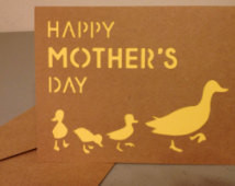 Make Way for Ducklings Mother's Day Card ...