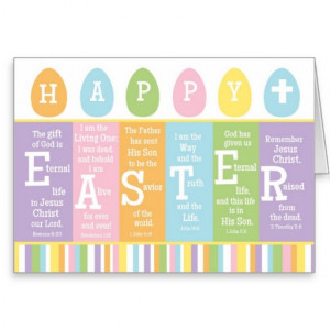 Happy Easter Bible Verse Card-Personalise Inside!
