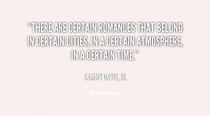 There are certain romances that belong in certain cities, in a certain ...