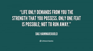 Quote Dag Hammarskjold Life