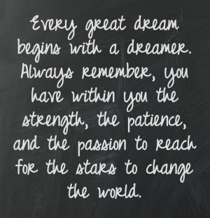 How to realize your dream.