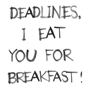 Deadlines, I eat you for breakfast! #Inspiration #Fashiolista