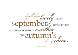 September Quote and the Johnson Family