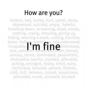 How are you? I'm fine