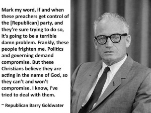 Barry Goldwater, old-school conservative Republican