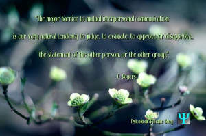 to mutual interpersonal communication is our very natural tendency ...