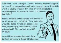 the truth! While dead beat moms sit around spend their Child support ...