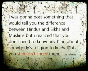 Different religions...