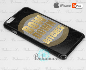 Bow Down Quote Gold iPhone 6 Plus Case