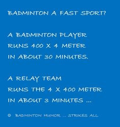 Badminton - fast sport More