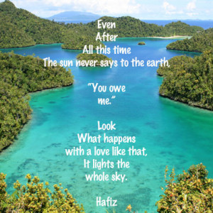 Sufi Poet Hafiz quote
