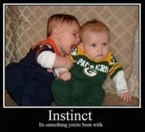 Here’s a Bears Baby Biting a Packers Baby