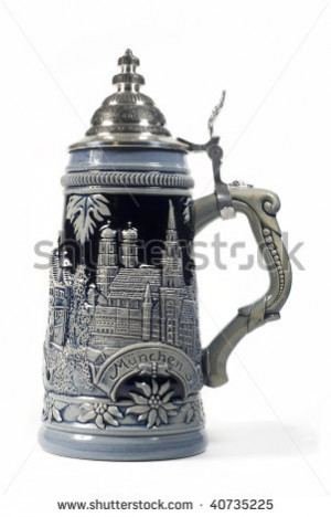 German Beer Stein Isolated