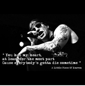Little Piece Of Heaven - Avenged Sevenfold Lyrics