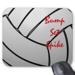 Bump Set Spike Volleyball Mouse Pad
