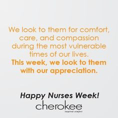 Happy Nurses Week! May 6-12. #nursing #thankyou More