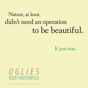 ... Uglies, by Scott Westerfeld: Uglies By Scott Westerfeld, Uglies Book