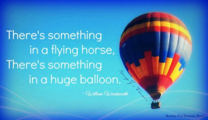 ... horse, There's something in a huge balloon.
