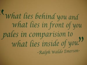 Cool quote from Ralph Waldo Emerson