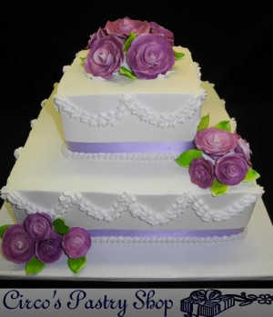 Square Wedding Cake Designs