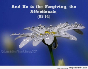 ... Forgiving, The Affectionate - Islamic Quotes About Allah's Forgiveness