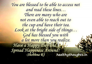 you-are-blessed-have-a-happy-day-and-spread-happiness-around-shobhna ...