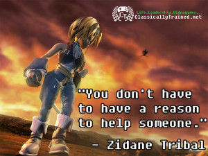 Video Game Quotes: Final Fantasy IX on Helping Others