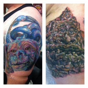 Never Ending Story/Falcor/Rock Biter tattoos by Cecil ... | Neat Ink