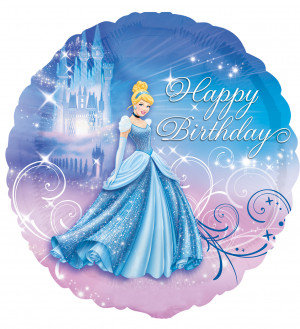 Home > Disney Cinderella Happy Birthday Foil Balloon