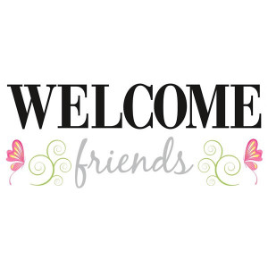 Welcome Friends Wall Sticker Quotes by RoomMates