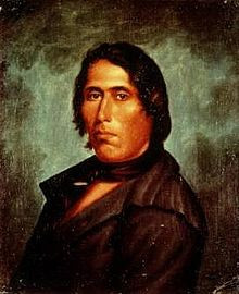 Painting of the Shawnee Indian Prophet, Tecumseh