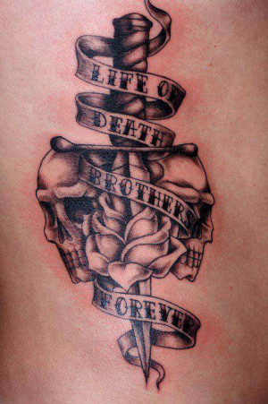 ... -or-death-brothers-forever-sayings-script-ribbon-dagger-rose-skulls