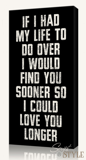 Home Canvas Wall Art Canvas Wall Art with Quote, Love You Longer