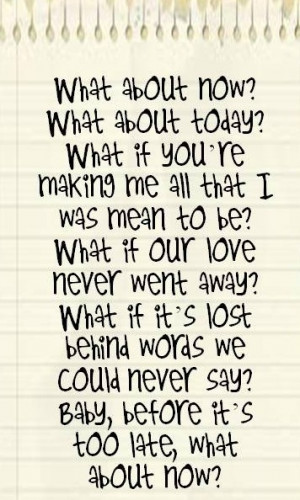 What About Now by Daughtry lyrics