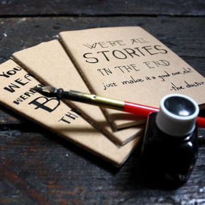 Doctor Who Notebook handwritten Dr Who quote by beautifulbizarre, $10 ...