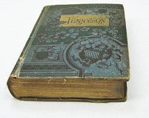 Antique Book The Poetic Works of Alfred Tennyson Illustrated ca 1885