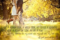 Country Love Songs Quotes For Him