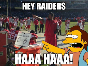 ... West DT Darnell Dockett sends nasty message to Oakland Raiders fans