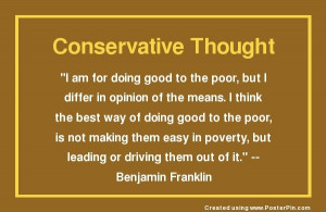 Benjamin Franklin was a very wise man! Poverty should not be a place ...