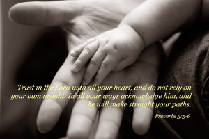... God holding a child hand in his hands desktop background Proverbs 3:5