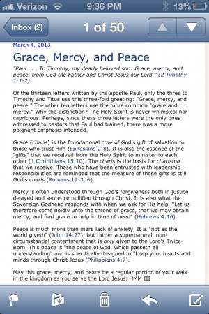 Grace, mercy, and peace